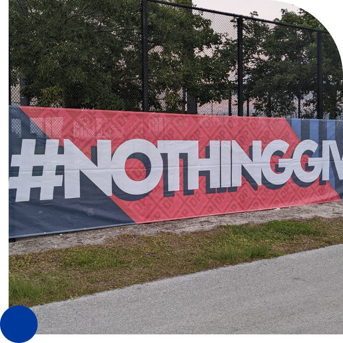 Custom outdoor banner