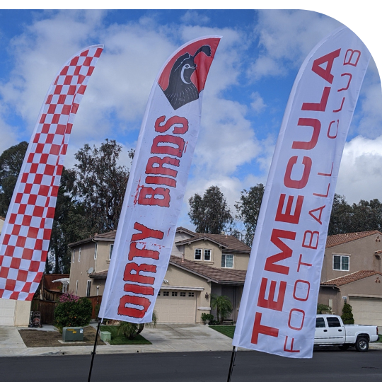 Custom printed flags