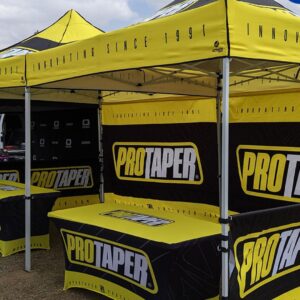 a well branded pop-up canopy