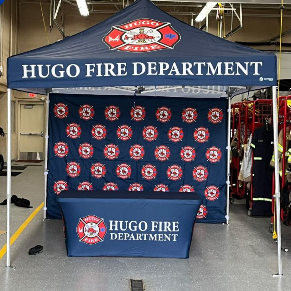 event booth for fire station